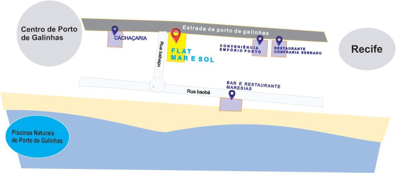 Apartament Flat Mar & Sol - Para 6 Pessoas Pôrto das Galinhas Zewnętrze zdjęcie